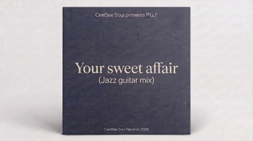 Your sweet affair (Jazz guitar mix) – P.G.F.<div class="wcmp-player-container product-490"><audio controlslist="nodownload" data-product="490"  volume="1" id="490" preload="none" data-lazyloading="none" class="wcmp-player  mejs-classic" data-duration="3:50" data-estimated_duration="104"><source src="https://www.ceebeesoulproductions.com/wp-content/uploads/wcmp/9d1661d37e360c0ed03cc7803d4a1170.m4a" type="audio/mp4" /></audio></div>